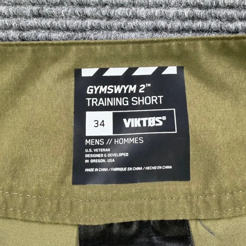 Viktos Gymswym 2 Training Shorts Mens 34 Olive Green Tactical Athletic Gym Swim